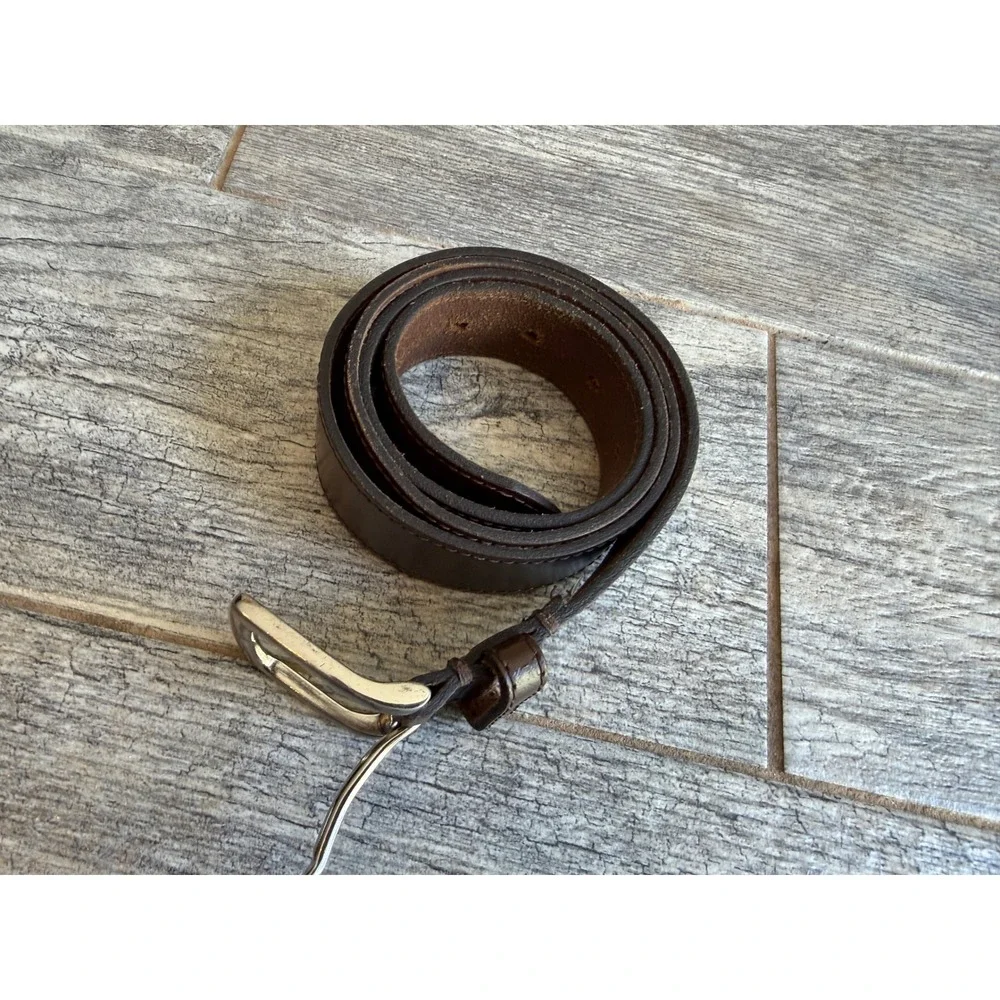 Genuine Leather Belt 38 Brown Classic Made in USA Mens Western‎ Dress Casual